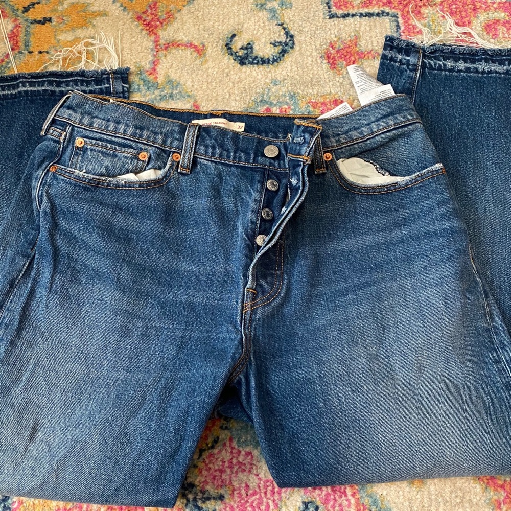 Levi Wedgie Straight Jeans